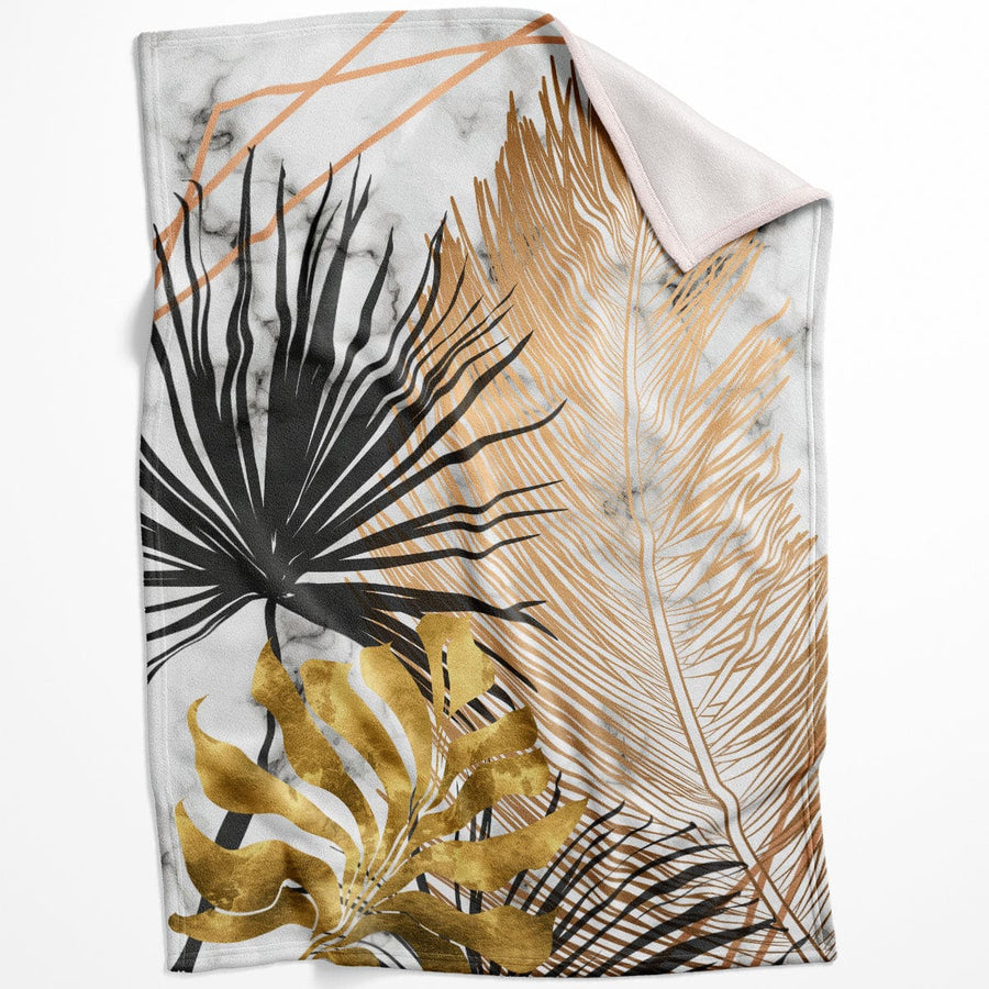 Shining Leaf B Blanket Blanket 75 x 100cm Clock Canvas