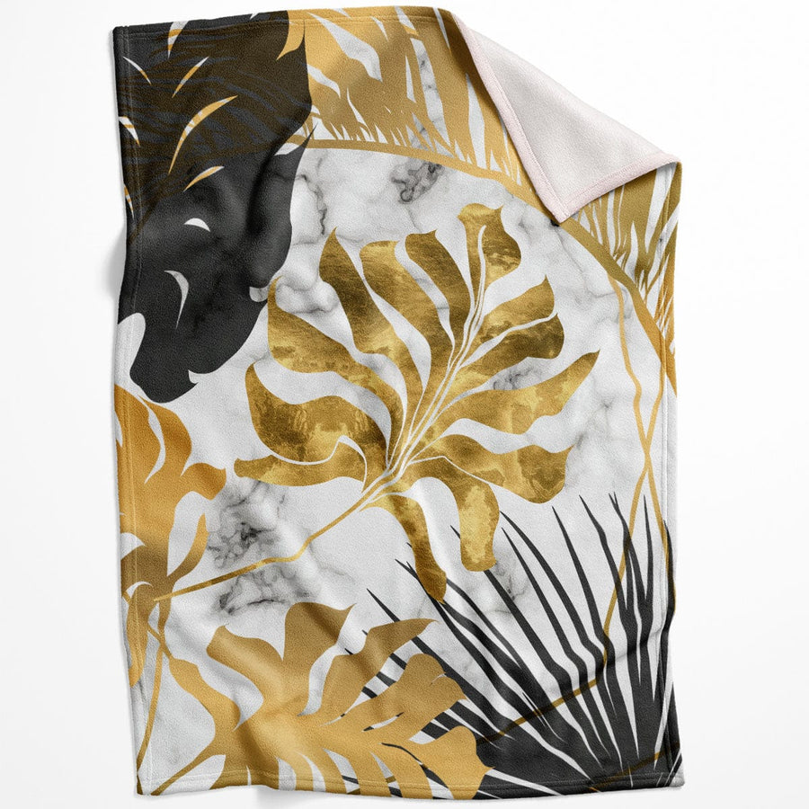 Shining Leaf C Blanket Blanket 75 x 100cm Clock Canvas