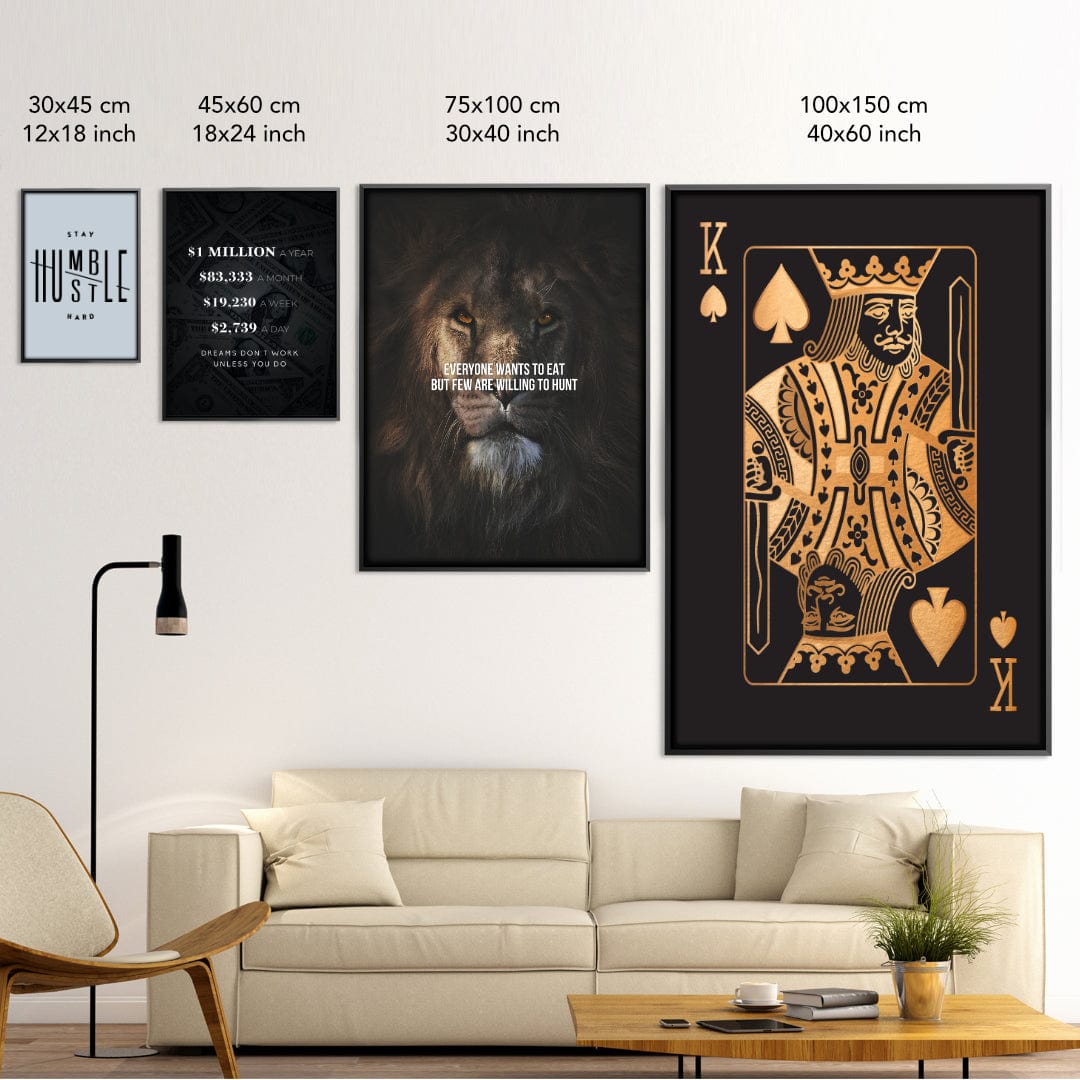 Shots You Don't Take Canvas Art Clock Canvas