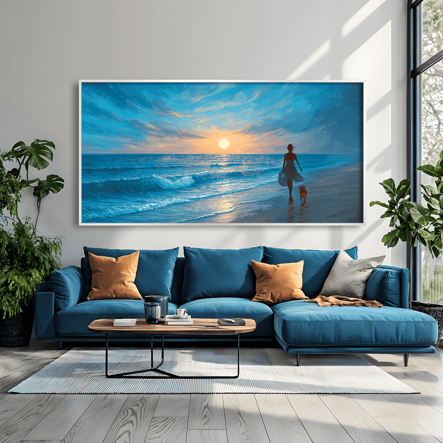 Silhouette of Serenity Canvas Art Clock Canvas