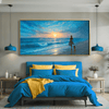 Silhouette of Serenity Canvas Art Clock Canvas