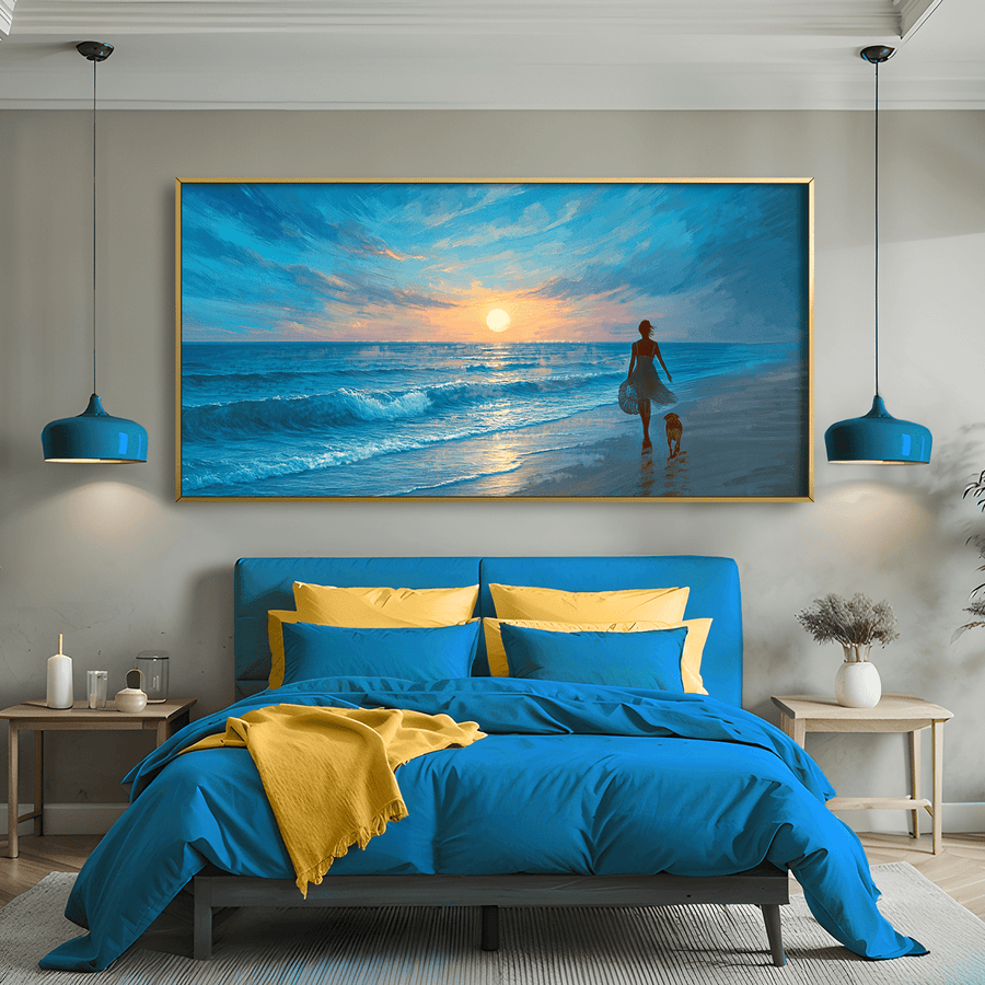 Silhouette of Serenity Canvas Art Clock Canvas