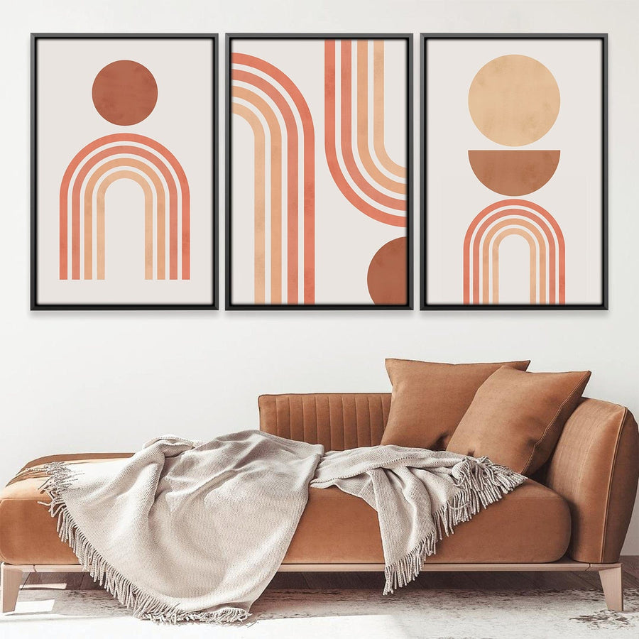 Simple Shapes Canvas Art Clock Canvas