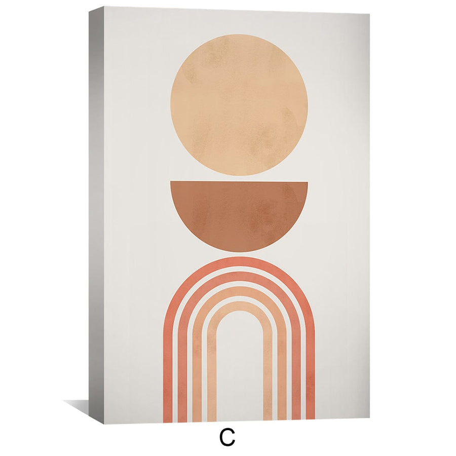 Simple Shapes Canvas Art Clock Canvas