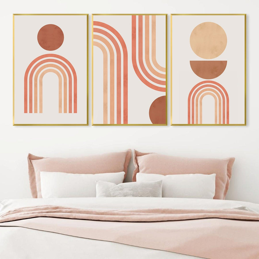 Simple Shapes Canvas Art Clock Canvas