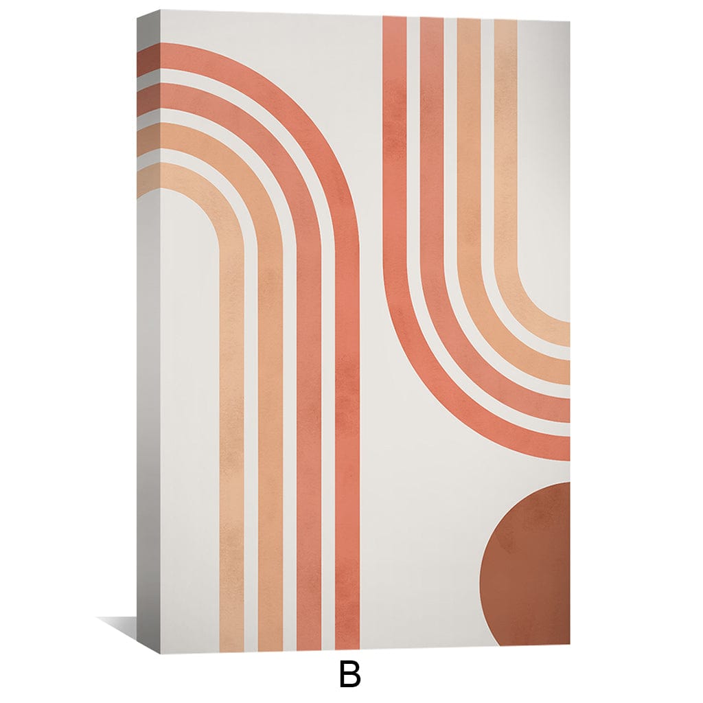 Simple Shapes Canvas Art Clock Canvas