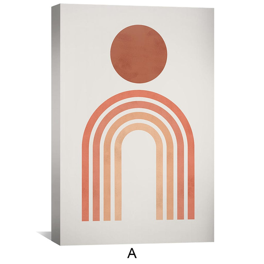 Simple Shapes Canvas Art Clock Canvas