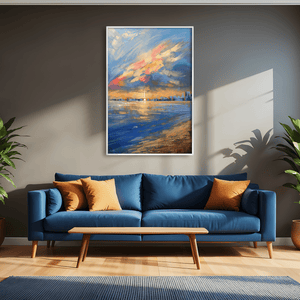Skies Above Canvas Art Clock Canvas