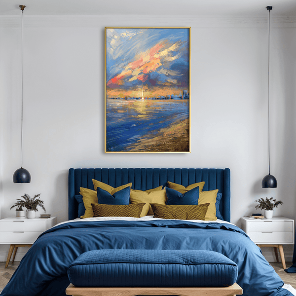 Skies Above Canvas Art Clock Canvas