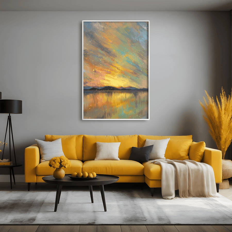 Skysong Reflection Canvas Art Clock Canvas