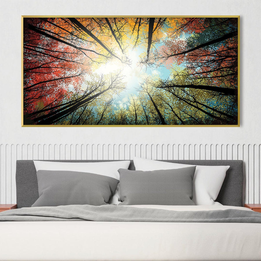 Skyward Radiance Canvas Art Clock Canvas