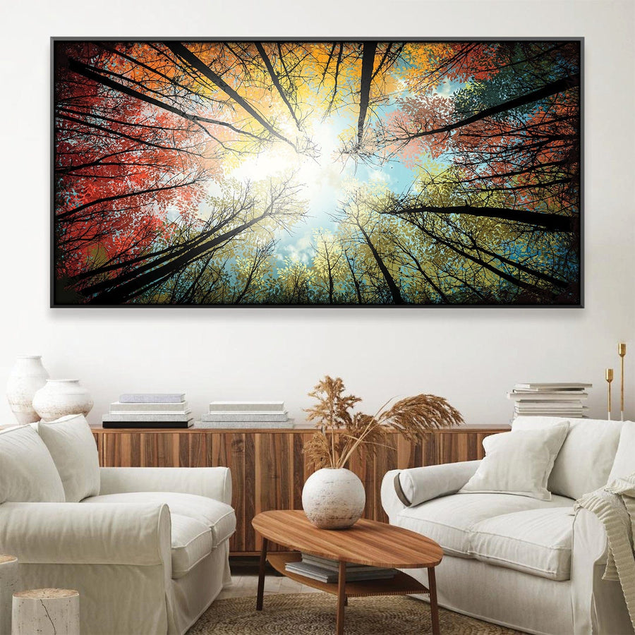 Skyward Radiance Canvas Art Clock Canvas