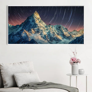 Skyward Summit Canvas Art Clock Canvas