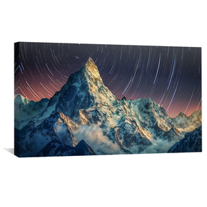 Skyward Summit Canvas Art Clock Canvas