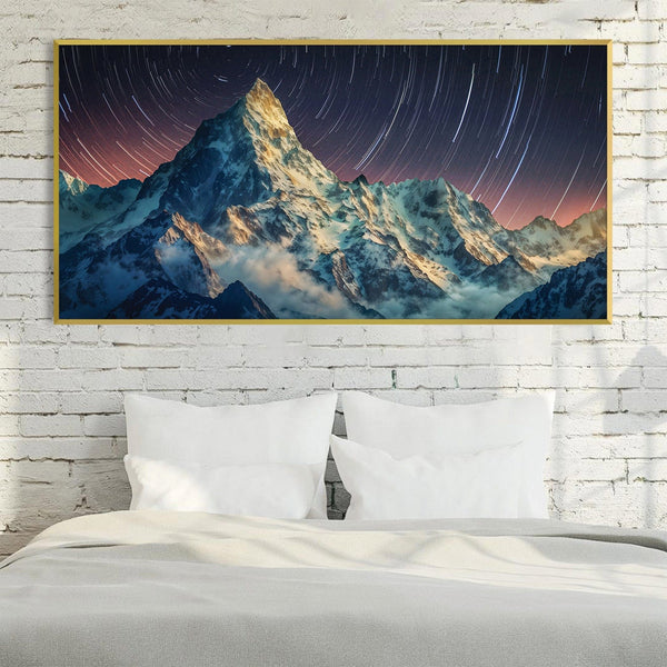 Skyward Summit Canvas Art Clock Canvas