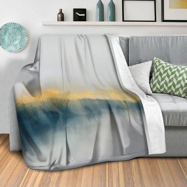 Slated Drip Blanket Blanket Clock Canvas