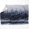 Slated Forest Blanket Blanket 75 x 100cm Clock Canvas