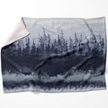 Slated Forest Blanket Blanket 75 x 100cm Clock Canvas