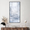 Slated Winter Canvas Art Clock Canvas
