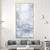 Slated Winter Canvas Art Clock Canvas