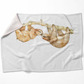 Sloth Love Blanket Blanket 75 x 100cm Clock Canvas