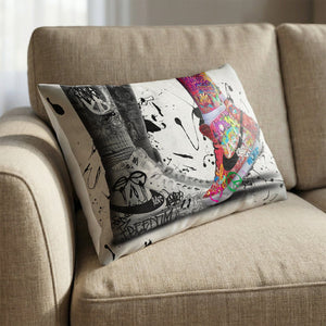 Sneaker Graffiti Love Pillow Cushion 13 x 19in Clock Canvas