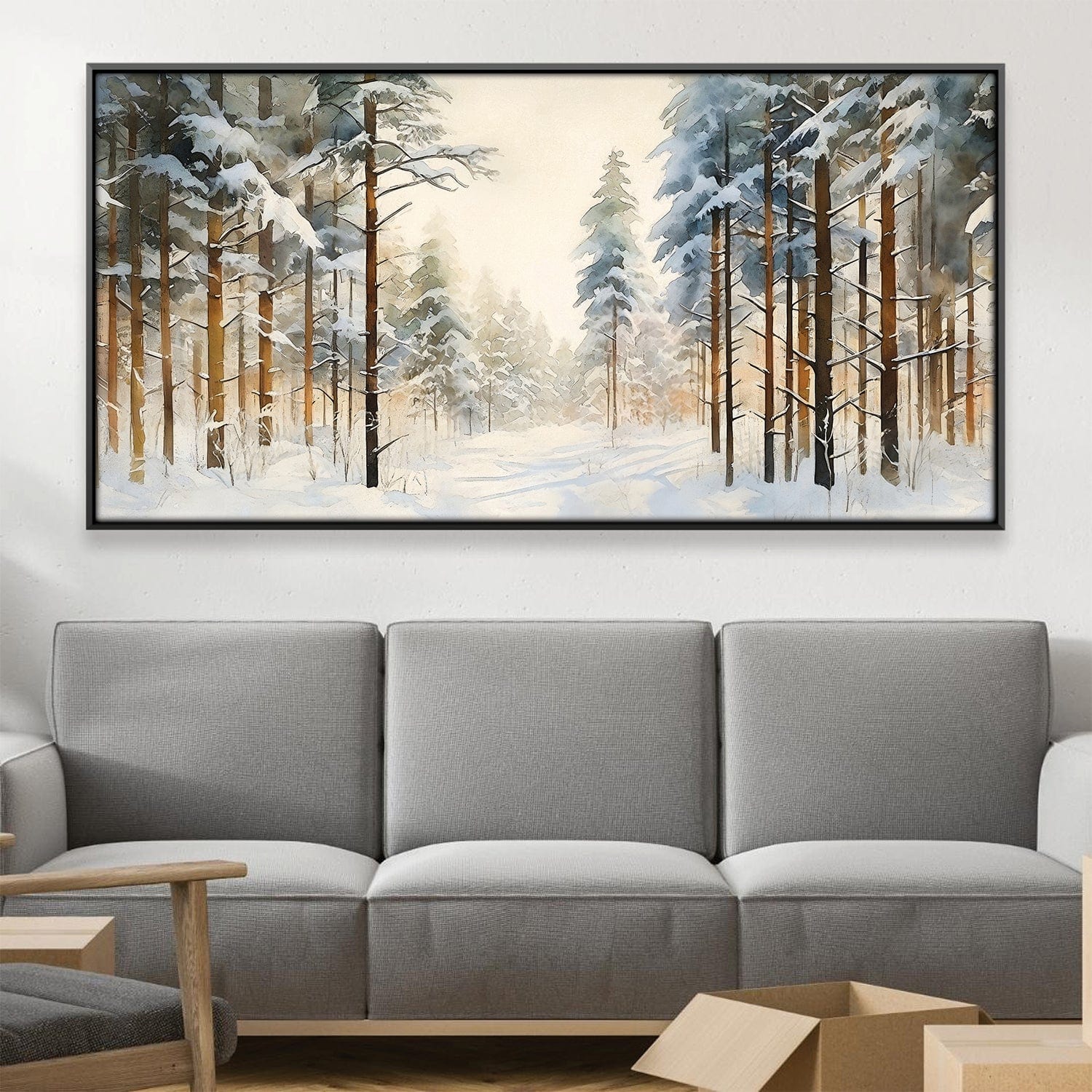 Snowfall Serenity Canvas 20 x 10in / Canvas product thumbnail