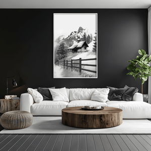 Snowlight Keep Canvas Art Clock Canvas