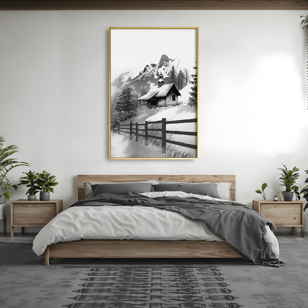 Snowlight Keep Canvas Art Clock Canvas