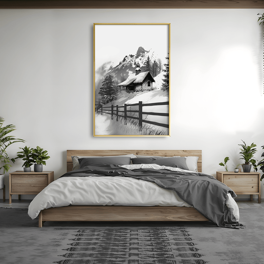 Snowlight Keep Canvas Art Clock Canvas