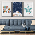 So Loved Canvas Art Clock Canvas