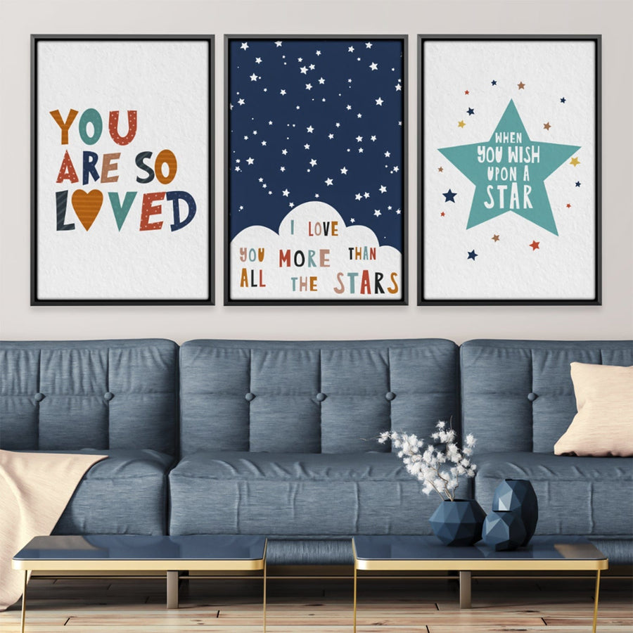 So Loved Canvas Art Clock Canvas