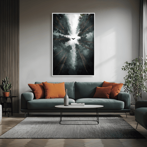 Soaring Pines Canvas Art Clock Canvas