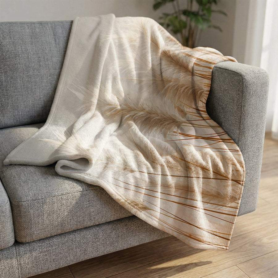 Soft Field Breeze Blanket Blanket Clock Canvas