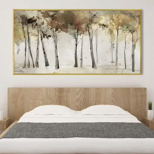 Soft Forest Canvas Art Clock Canvas