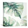 Soft Leaf Canvas Art Clock Canvas