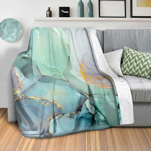 Soft Watercolor A Blanket Blanket Clock Canvas