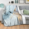 Soft Watercolor B Blanket Blanket Clock Canvas