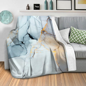 Soft Watercolor B Blanket Blanket Clock Canvas