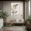 Softwind Leaves Canvas Art Clock Canvas