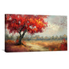 Solace in Scarlet Canvas Art Clock Canvas