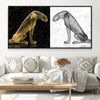 Solar and Lunar Guardians Canvas Art Clock Canvas
