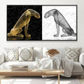 Solar and Lunar Guardians Canvas Art Clock Canvas