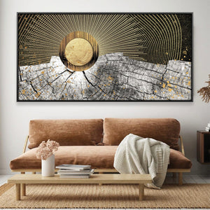 Solar Reverberations Canvas Art Clock Canvas
