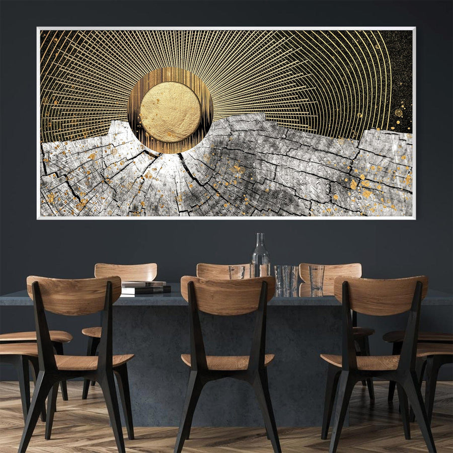 Solar Reverberations Canvas Art Clock Canvas
