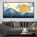 Solar Seascape Canvas Art Clock Canvas