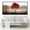 Solitude in Scarlet Canvas Art 20 x 10in / Canvas Clock Canvas