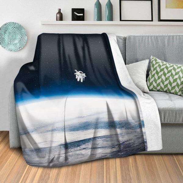 Space Float Blanket Blanket Clock Canvas