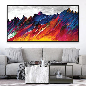 Spectrum Slopes Canvas Art 20 x 10in / Canvas Clock Canvas