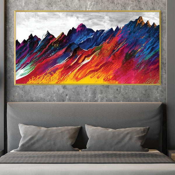 Spectrum Slopes Canvas Art Clock Canvas